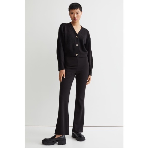 Black V-Neck Cardigan - Picture 3 of 9